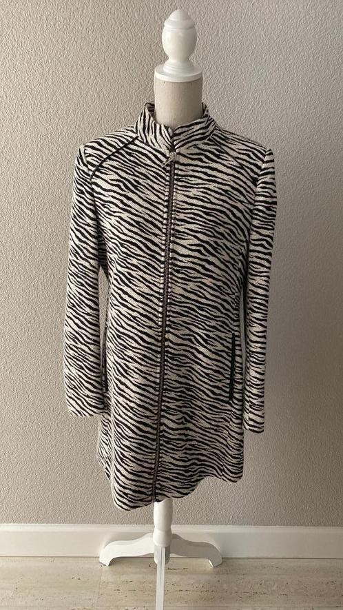 Jas zebra print Stradivarius Maat L, Kleding | Dames, Jassen | Zomer, Nieuw, Maat 42/44 (L), Zwart, Ophalen of Verzenden