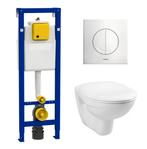 Wisa XS Inbouwreservoir met Wandcloset, Bril & Spoeldeksel., Ophalen, Nieuw, Toilet