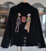 Zwart fluweel jasje maat 38/40, Kleding | Dames, Carnavalskleding en Feestkleding, Ophalen of Verzenden