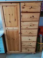 Grenen meidenkast, Ophalen, Gebruikt, Met deur(en), 100 tot 150 cm