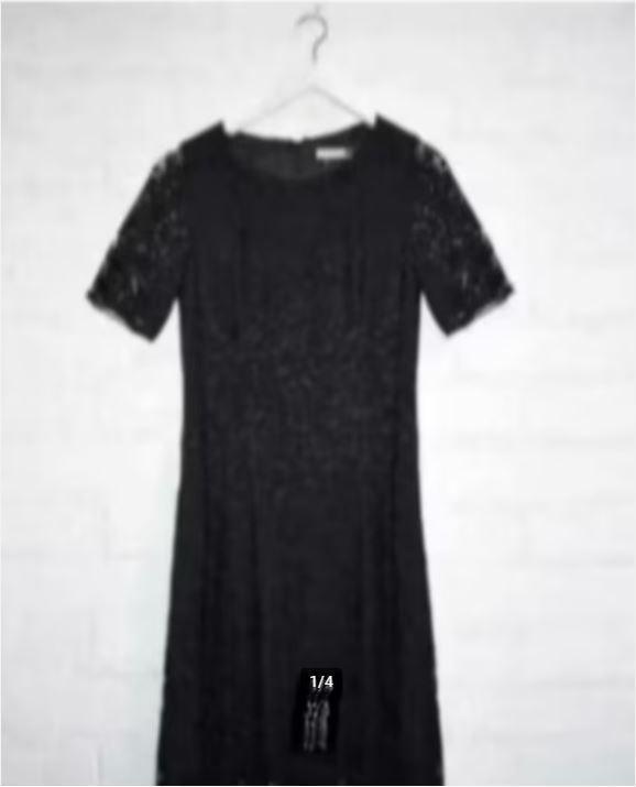 LaDress - Prachtige kanten midi Jurk maat S - Nieuw, Kleding | Dames, Jurken, Nieuw, Maat 36 (S), Zwart, Knielengte, Ophalen of Verzenden