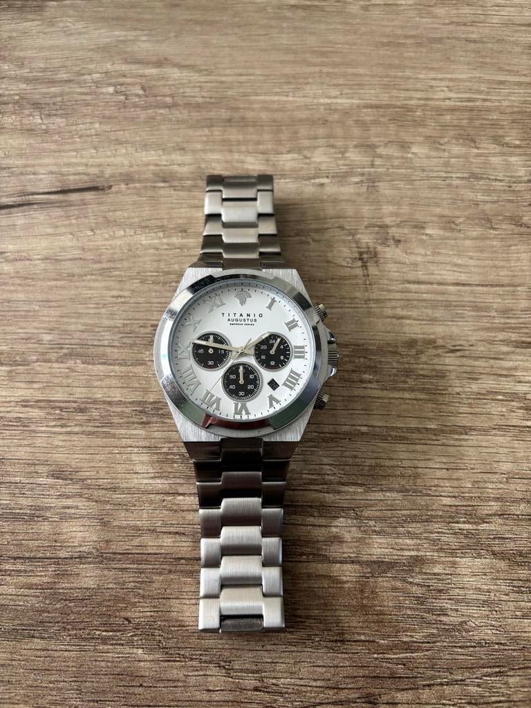 Titanio Augustus Horloge, Staal, Polshorloge, Zo goed als nieuw, Ophalen