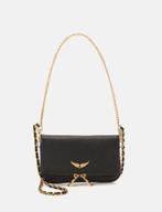 Zadig en Voltaire Rock Nano Clutch Zwart / Goud Zadig Tas ., Ophalen of Verzenden, Nieuw, Zwart, Handtas