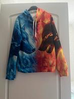Trui 2 wolven rood/blauw, Kleding | Heren, Truien en Vesten, Ophalen of Verzenden, Zo goed als nieuw, Maat 48/50 (M), Rood