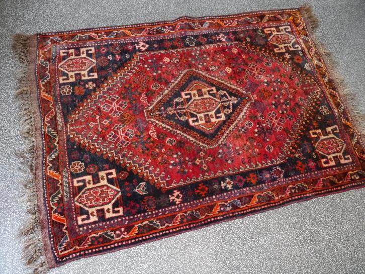 vloerkleed Perzië / Iran / Shiras / 120x168 cm, Huis en Inrichting, Stoffering | Tapijten en Kleden, Gebruikt, 100 tot 150 cm