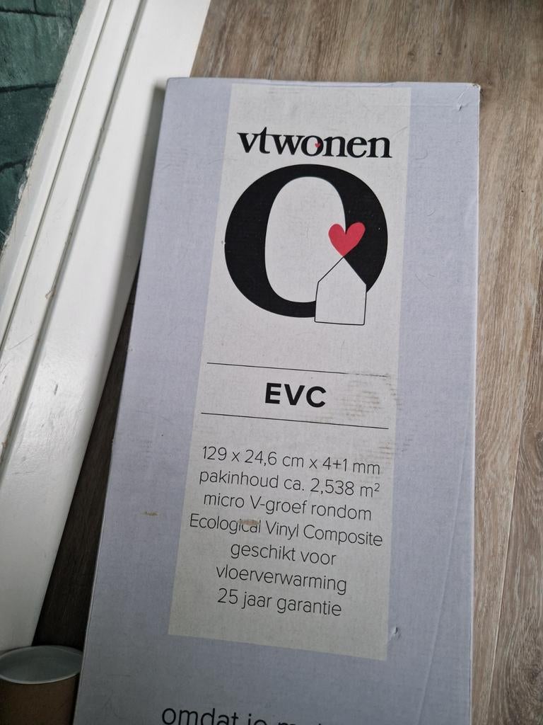 vtwonen EVC klik pvc Granite 7 planken, Kunststof, 50 tot 150 cm, Nieuw, Ophalen of Verzenden