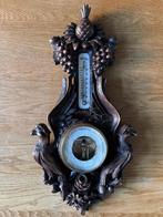 Houtsnijwerk barometer / thermometer, Ophalen of Verzenden