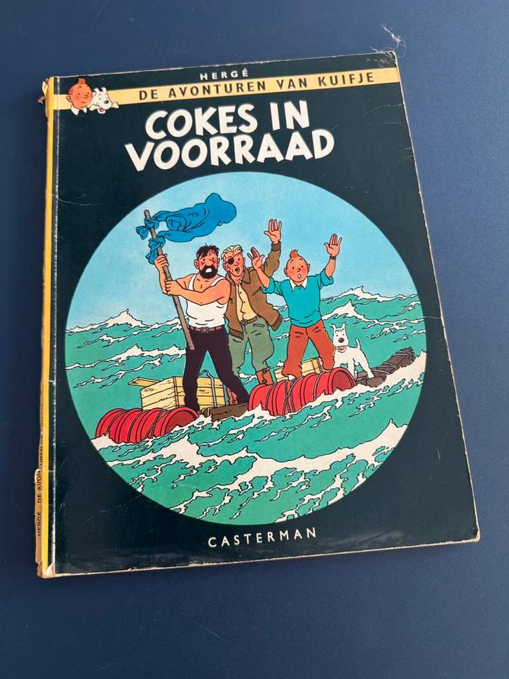 Stripboek De avonturen van Kuifje - Cokes in Voorraad, Boeken, Stripboeken, Gelezen, Eén stripboek, Ophalen of Verzenden