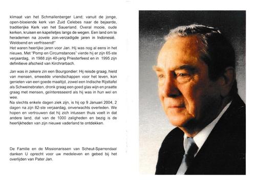 Gerrits Johannes 1922 Groningen 2004 Vught priester, Verzamelen, Bidprentjes en Rouwkaarten, Bidprentje, Ophalen of Verzenden