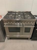 Boretti fornuis 90cm 6pits rvs, Ophalen, Gebruikt, 60 cm of meer, Gas