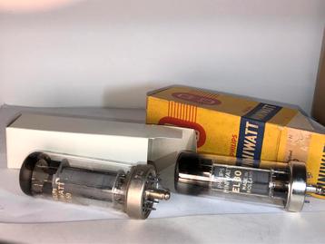 Philips miniwatt metal rim EL60 (EL34) buizen 2 stuks beschikbaar voor biedingen