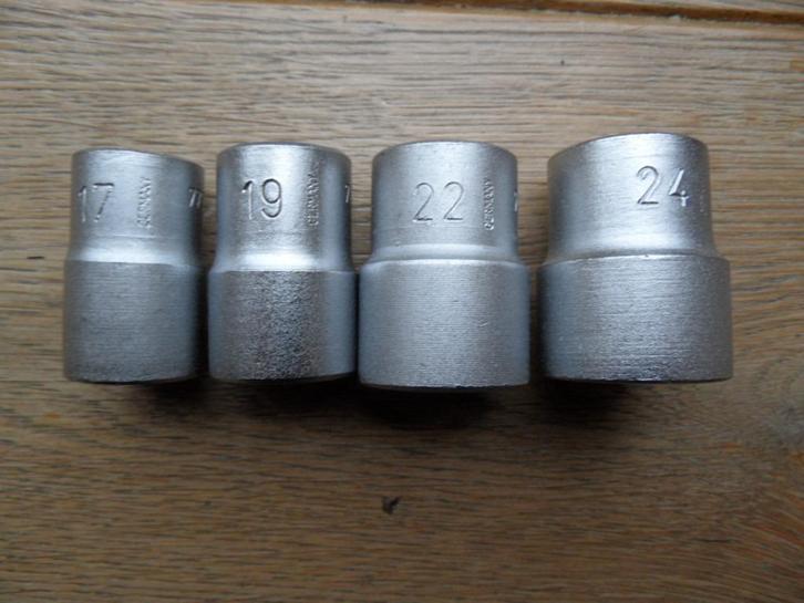 Rahsol D15 7753 doppen 1/2 22 24 (Gedore Solingen), Auto diversen, Autogereedschap, Gebruikt, Ophalen of Verzenden