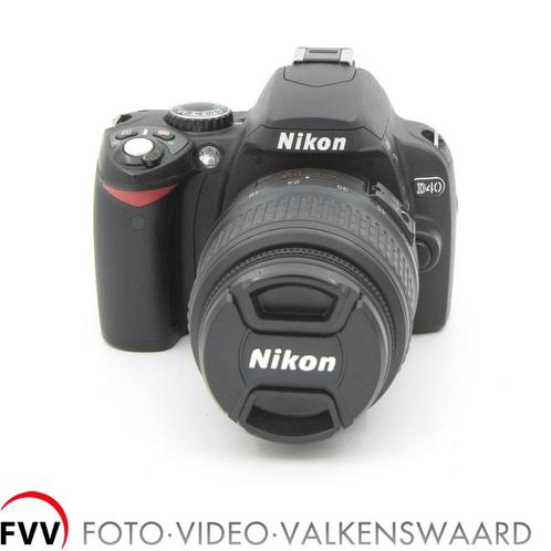 Nikon D40 + AF-S DX Nikkor ED 18-55mm F3.5-5.6 GII, Audio, Tv en Foto, Fotocamera's Digitaal, Zo goed als nieuw, Spiegelreflex