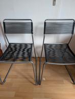 IKEA Spaghetti chair stoeltjes zwart grijs 2 stuks, Ophalen, Zo goed als nieuw, Grijs, Twee