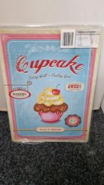 Metalen wandbord cupcake, Ophalen of Verzenden, Nieuw