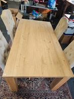 Eettafel eiken, Ophalen, 50 tot 100 cm, Zo goed als nieuw, Vijf personen of meer