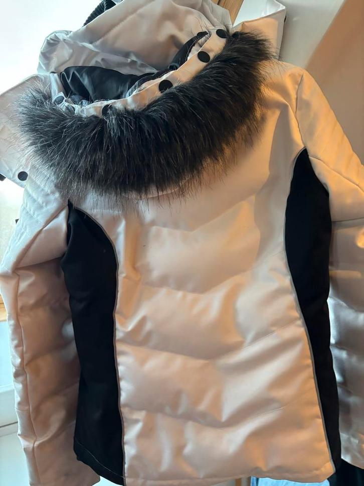 Superdry Ski Jas Winterjas - Maat S - Wit, Kleding | Dames, Jassen | Winter, Zo goed als nieuw, Maat 36 (S), Wit, Ophalen of Verzenden