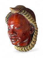 Achatit Afrikaans Masker - Made in Germany vintage, Ophalen of Verzenden