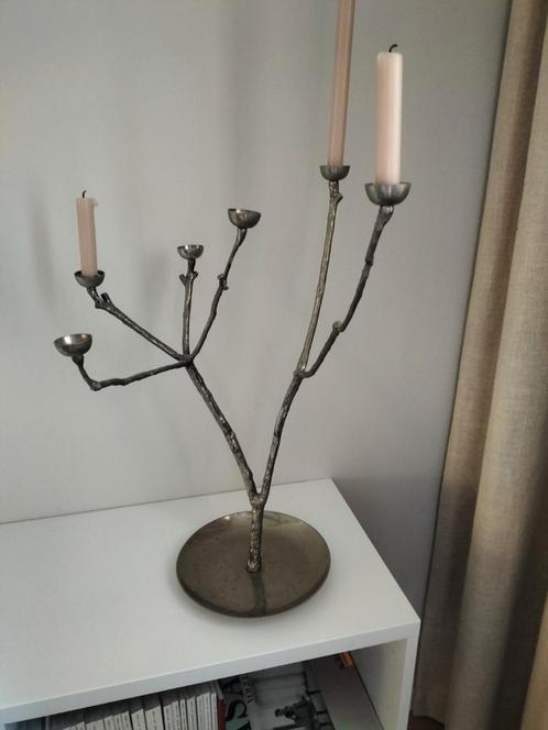 Twiggy kandelaar Pols Potten Large zilver, Huis en Inrichting, Woonaccessoires | Kandelaars en Kaarsen, Gebruikt, Kandelaar, 25 tot 50 cm