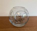 Handgemaakt glas, waxinelichthouder of vaas, goede kwaliteit, Overige kleuren, Ophalen of Verzenden, Minder dan 50 cm, Glas