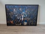 New York Skyline Foto Print met Zwarte Lijst, 50 tot 75 cm, Ophalen of Verzenden, Zo goed als nieuw, 75 tot 100 cm
