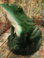 kikker gietijzeren beeld voor buiten, Ophalen, Gebruikt, Metaal, Dierenbeeld