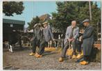 Purmerend Koemarkt Boeren m. Pet Klompen en Wandelstok, Verzenden, 1980 tot heden, Gelopen, Noord-Holland