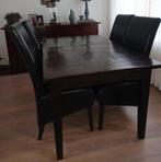 Eettafel set, dressoir, tv meubel en salontafel, Ophalen of Verzenden, Gebruikt, Landelijk, 4 tot 6 stoelen