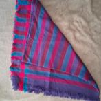 mooie sjaal aubergine gestreept shawl met Franjes, Kleding | Dames, Mutsen, Sjaals en Handschoenen, Verzenden, Zo goed als nieuw