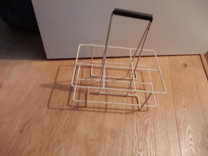 Vintage flessenrek, Huis en Inrichting, Woonaccessoires | Wijnrekken, Gebruikt, Minder dan 50 cm, Metaal, 5 tot 15 flessen, Ophalen of Verzenden