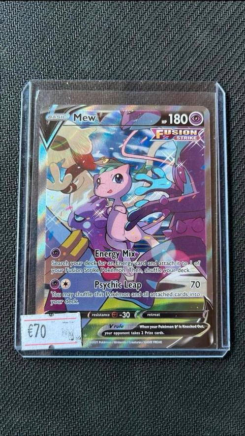 Mew - Pokemon, Hobby en Vrije tijd, Verzamelkaartspellen | Pokémon, Zo goed als nieuw, Losse kaart, Ophalen of Verzenden