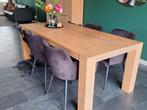 Tafel eiken, Huis en Inrichting, Tafels | Eettafels, Ophalen, Gebruikt, Eikenhout, 200 cm of meer