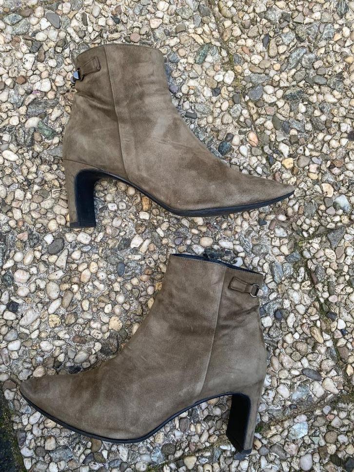 ***Roberto d'Angelo*** groene suede enkellaarsjes maat 40, Kleding | Dames, Schoenen, Zo goed als nieuw, Lage of Enkellaarzen