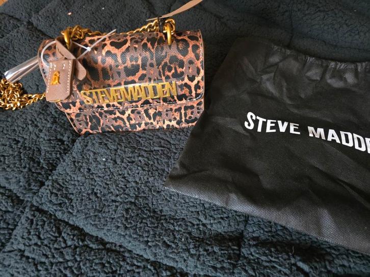 Steve Madden Leopard Schoudertasje - Nieuw!, Sieraden, Tassen en Uiterlijk, Tassen | Damestassen, Nieuw, Schoudertasje, Bruin