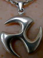 Zilveren 925 zilver kettinghanger simpele basis triskelion, Verzenden, Nieuw, Kruis of Symbool, Zilver