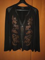 Prachtig vest met applicaties GERRY WEBER 44-46 snazzeys, Kleding | Dames, Verzenden, Zwart, Maat 46/48 (XL) of groter, Zo goed als nieuw