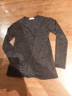 Mooi zwart met zilver glitter vest meisje maat 134 140, Kinderen en Baby's, Kinderkleding | Maat 134, Ophalen of Verzenden, Gebruikt