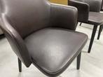 4 Nieuw Montis Back me Up eetkamerstoelen bruin leer Stoel, Bruin, Nieuw, Leer, Ophalen of Verzenden
