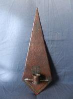 Koperen wandkandelaar gehamerd Amsterdamse school ca 1920/30, Ophalen of Verzenden, Koper