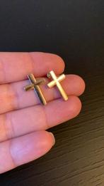 Oorbellen kruisjes - goudkleurig, Overige materialen, Nieuw, Ophalen of Verzenden, Knopjes of Stekers