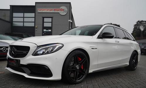 Mercedes-Benz C-klasse Estate 63 AMG S 510PK | Burmester | P, Auto's, Mercedes-Benz, Bedrijf, Te koop, C-Klasse, ABS, Achteruitrijcamera