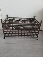 Landelijke openhaardhout mand smeedijzer, Tuin en Terras, Haardhout, Minder dan 3 m³, Ophalen