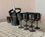 6 zwarte champagne glazen van MOËT & CHANDON AANBIEDING ‼️, Ophalen of Verzenden, Nieuw, Overige typen
