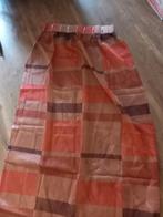 Rood met bruine gordijnen., Ophalen of Verzenden, Zo goed als nieuw, 200 cm of meer, 200 cm of meer