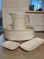 Antiek Lampetstel Wit Maastrichts Aardewerk, Ophalen of Verzenden