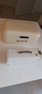 Vintage Broodtrommel & Koektrommel Set, Gebruikt, Overige typen, Ophalen of Verzenden, Vrijstaand