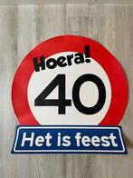 Kartonnen 40 jaar bord, Hobby en Vrije tijd, Zo goed als nieuw, Feestartikel, Ophalen, Verjaardag