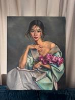 Schilderij- Gianna Maria Pesce Frieri: Portret van een Vrouw, Antiek en Kunst, Kunst | Schilderijen | Klassiek, Ophalen