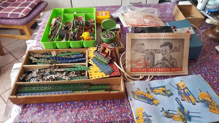 Meccano-Temsi-Mechanic doos, Hobby en Vrije tijd, Overige Hobby en Vrije tijd, Gebruikt, Ophalen of Verzenden
