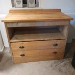 Stevige steigerhouten commode, Ophalen of Verzenden, Zo goed als nieuw, 3 of 4 laden, Minder dan 100 cm